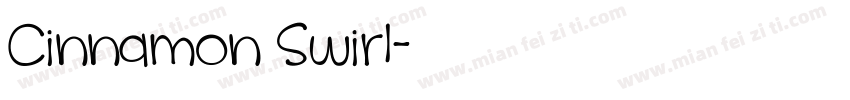 Cinnamon Swirl字体转换
